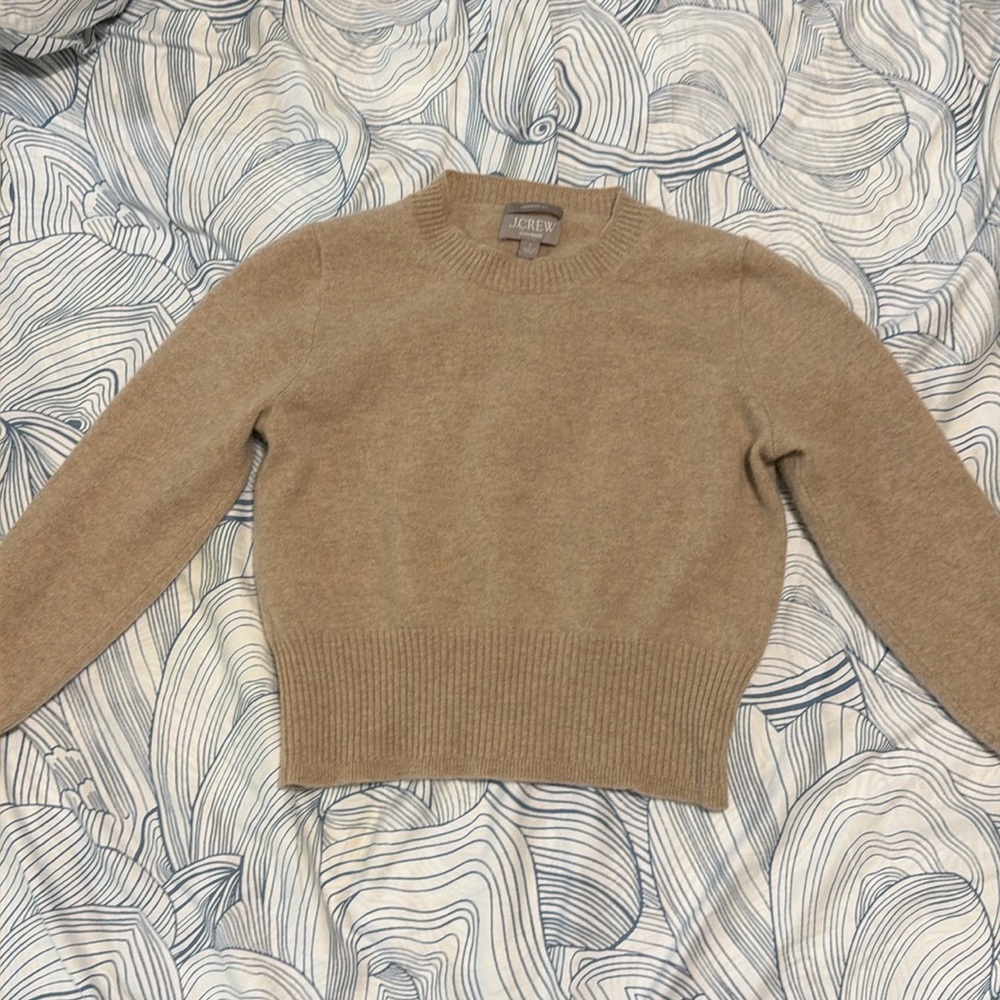 J.Crew cropped cashmere sweater size S